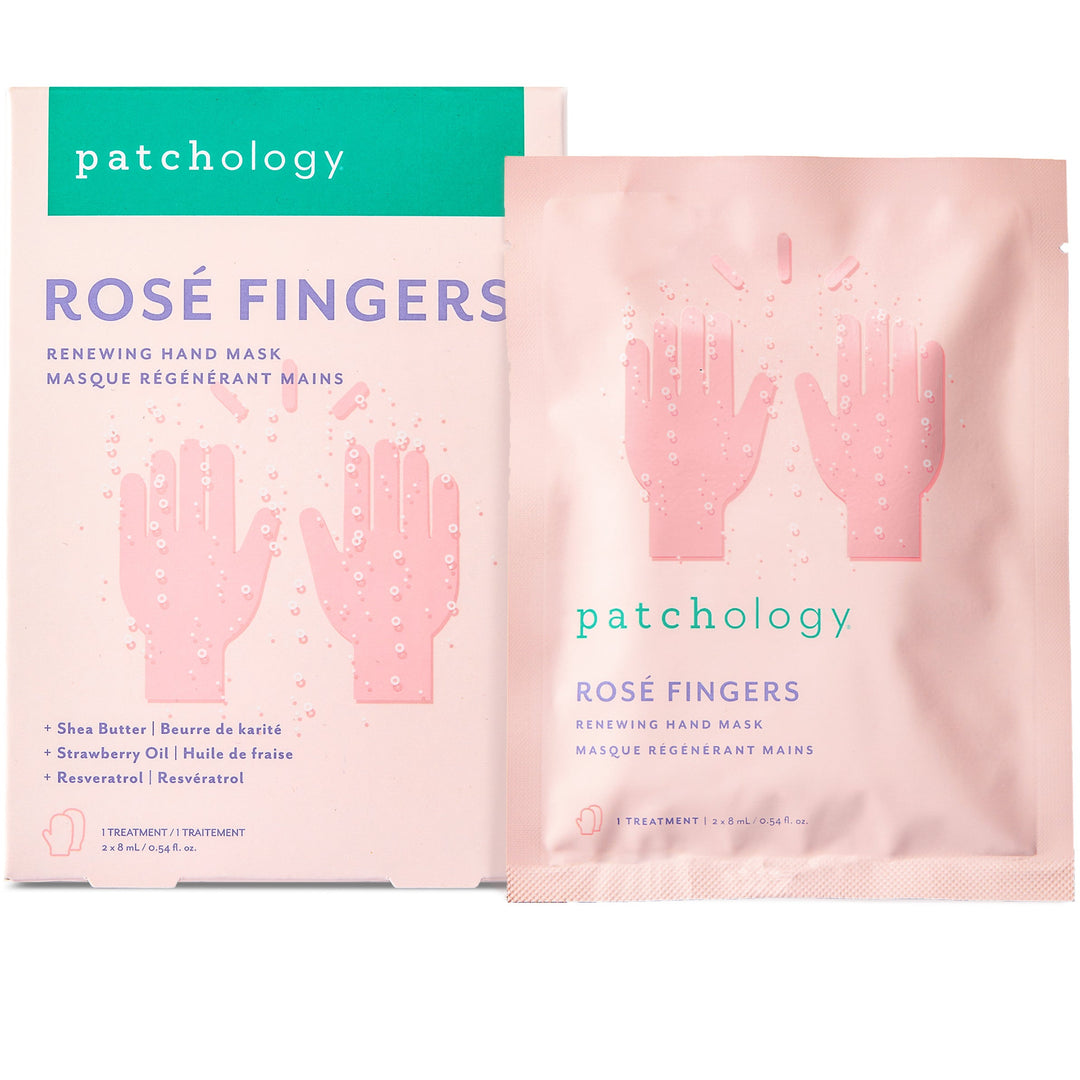 Patchology Rosé Fingers atjaunojoša roku maska